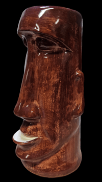 Image 1 of Vintage OMC Hawaiian Hut Protruding Lip Moai Mug FREE SHIPPING 