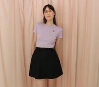 Image 3 of Phuncle Cropped Merino T- Shirt - Lilac