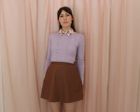 Image 17 of Phuncle Long Sleeve Cropped Merino T Sweater - Lilac