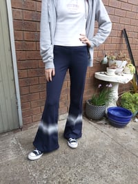 Navy Pants Size 8 - stripes at hem 