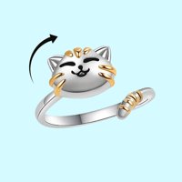 Resizable Anxiety Ring - Cat 