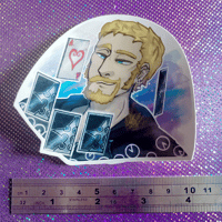 Image 2 of Luxord Watercolour Headshot Sticker 10x10cm