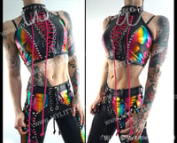 Image 5 of #1 RAINBOW STARS & SPIKES HALTER