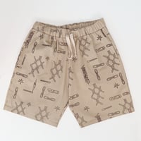Image 2 of SHORT  UNISEX - FENCE - BEIGE