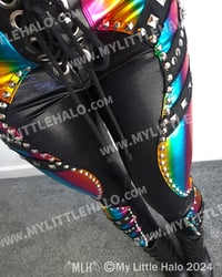 Image 4 of #9 RAINBOW RIVET SKINNIES