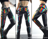 Image 1 of #9 RAINBOW RIVET SKINNIES