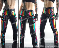 Image 2 of #9 RAINBOW RIVET SKINNIES