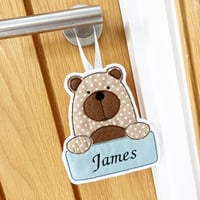 Image 3 of Personalised Bear Door Hanger