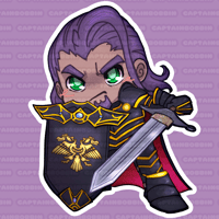 Image 4 of Chibi Ser Hendrik 10x10cm Sticker