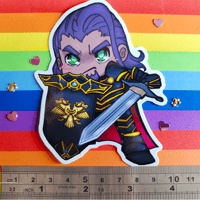 Image 3 of Chibi Ser Hendrik 10x10cm Sticker