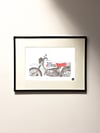 BMW R80 G/S Paris Dakar - Watercolor