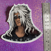 Image 3 of Xemnas Watercolour Headshot  Sticker 10x10cm