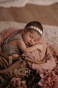 Image 7 of Baby headbands set beige