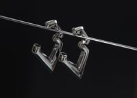 Image 1 of Ear Weights - ZARAH - Silver - Stainless Steel - Magnetic
