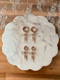 Image 2 of Bow Dangles (Rose Gold)