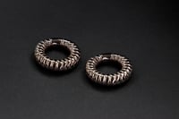 Image 3 of Ear Weights - RAYN - Silver - Stainless Steel - Magnetic Close 10MM