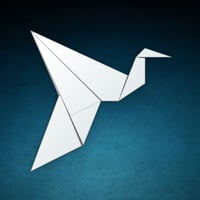 Image 1 of Origami Bird Sticker