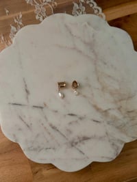 Image 3 of Dainty Pearl Drops (Rose Gold)