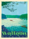 Walloon Lake  Michigan Vintage Style Travel Art | Print No 125