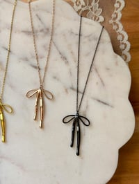 Image 3 of Bow Necklace