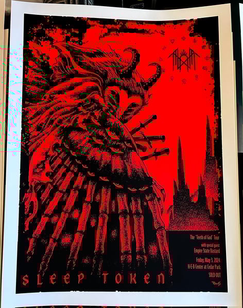 Image of Sleep Token show poster, Austin 2024