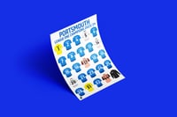 Image 2 of Portsmouth 2023/24 League One Champions Shirts, Pennodraws Art Print