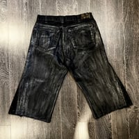 Image 2 of Waxed Denim Shorts