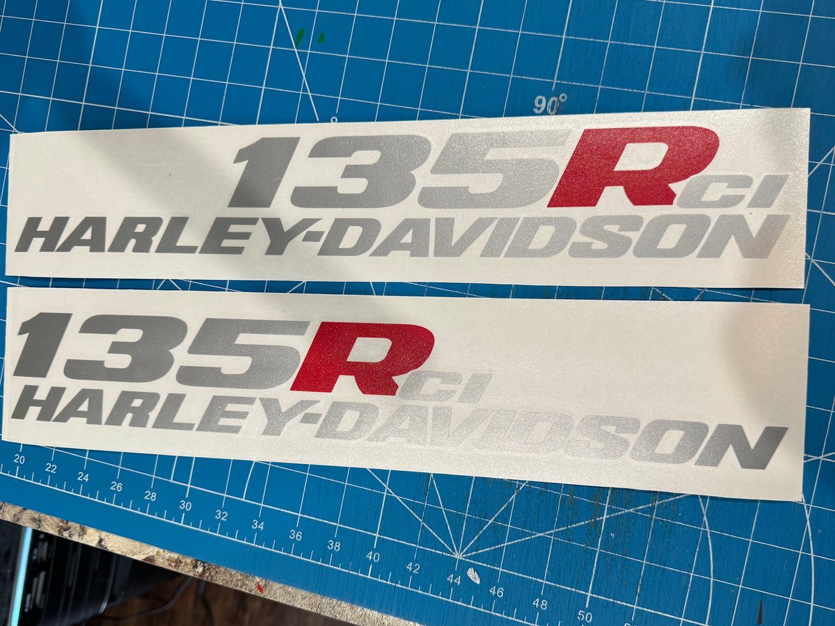 Chris's Wicked 135R ci Custom Racing Saddlebag Decals Gladiator Graphics