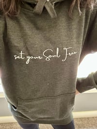 Image 1 of Set Your Soul Free Embroidered Unisex Hoodie