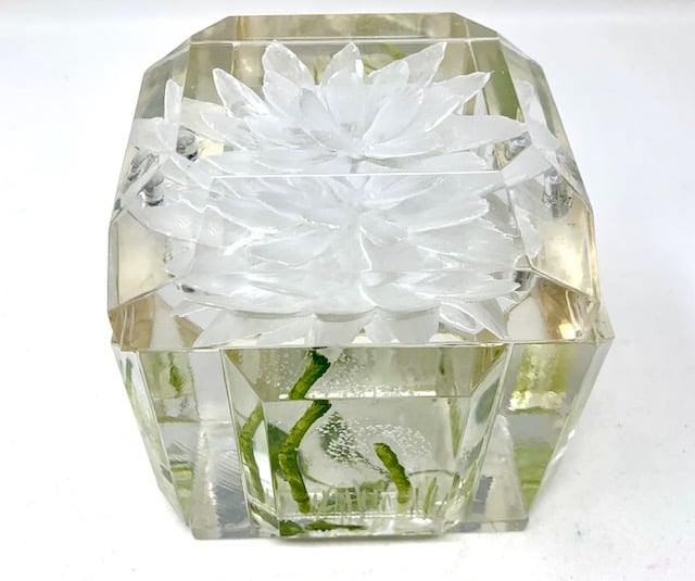 Image of New Clear Floral Petite (with painted leaves and stems)