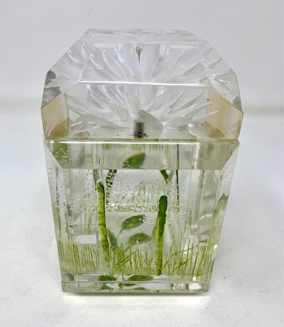 Image of New Clear Floral Petite (with painted leaves and stems) Custom order only