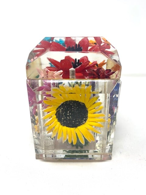 Image of The Classic-Painted Multi Colored Flowers