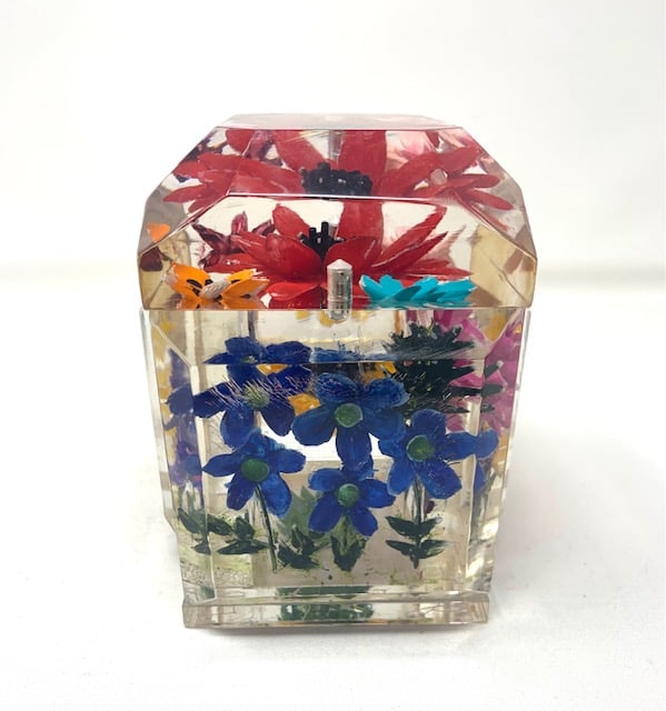 Image of The Classic-Painted Multi Colored Flowers