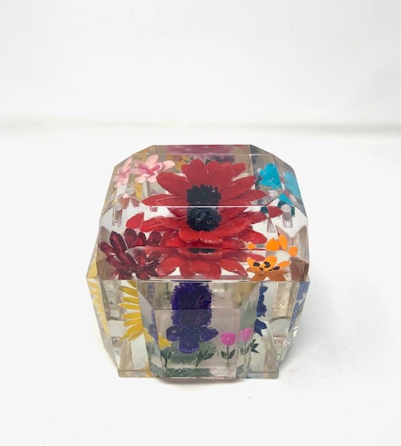 Image of The Classic-Painted Multi Colored Flowers