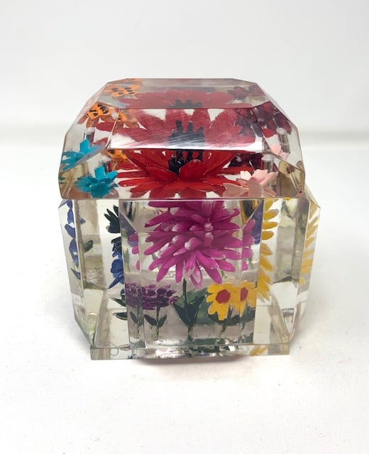 Image of The Classic-Painted Multi Colored Flowers