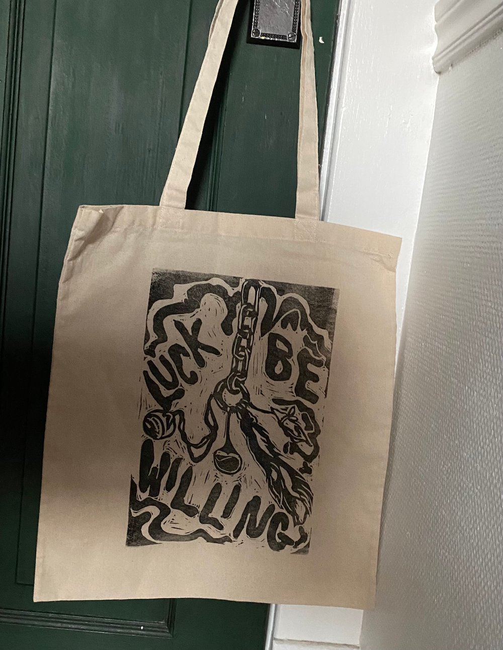 Image of Luck Be Willing Cotton Tote