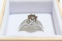 Image 3 of Color Changing Nanosital Art Deco Style Ring | Size 7 Ring