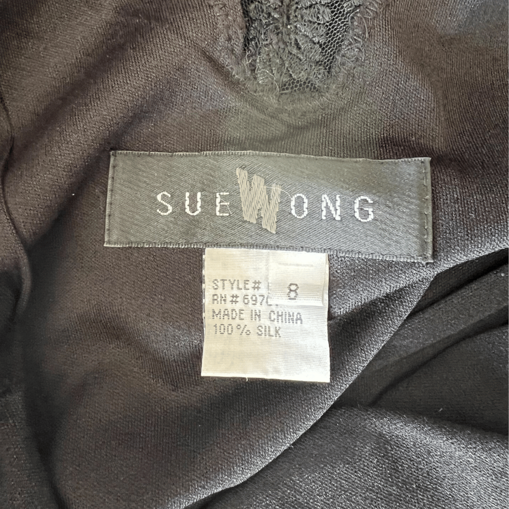 Image of SUE WONG BLACK DRESS