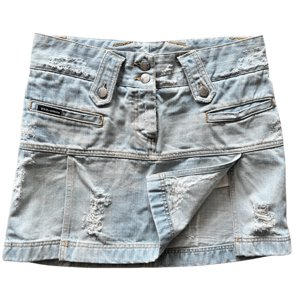 Image of D&G DENIM MINI SKIRT