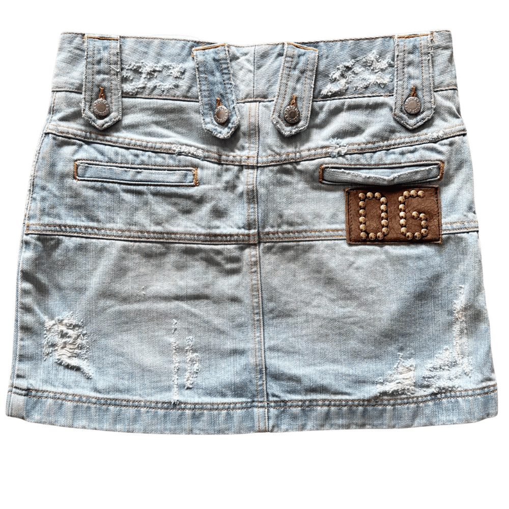 Image of D&G DENIM MINI SKIRT