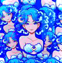 Image 1 of Waves mermaid - vinyl sticker