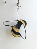 Stained Glass Honey Bee Suncatcher