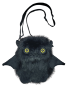 Image of Edgy the solid black Floof Monster Friend Backpack/Bag