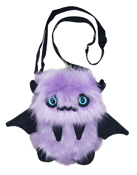 Image of Ghoulie the Purple Floof Monster Friend BACKPACK/Messenger Bag