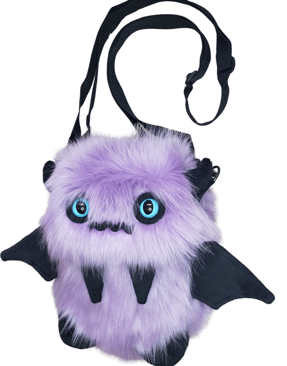 Atomic Laundry — Ghoulie the Purple Floof Monster Friend BACKPACK