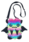 Image of Neon Rainbow Floof Monster Friend Backpack/Bag