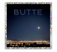 Moon Over Butte Glitter Sticker 