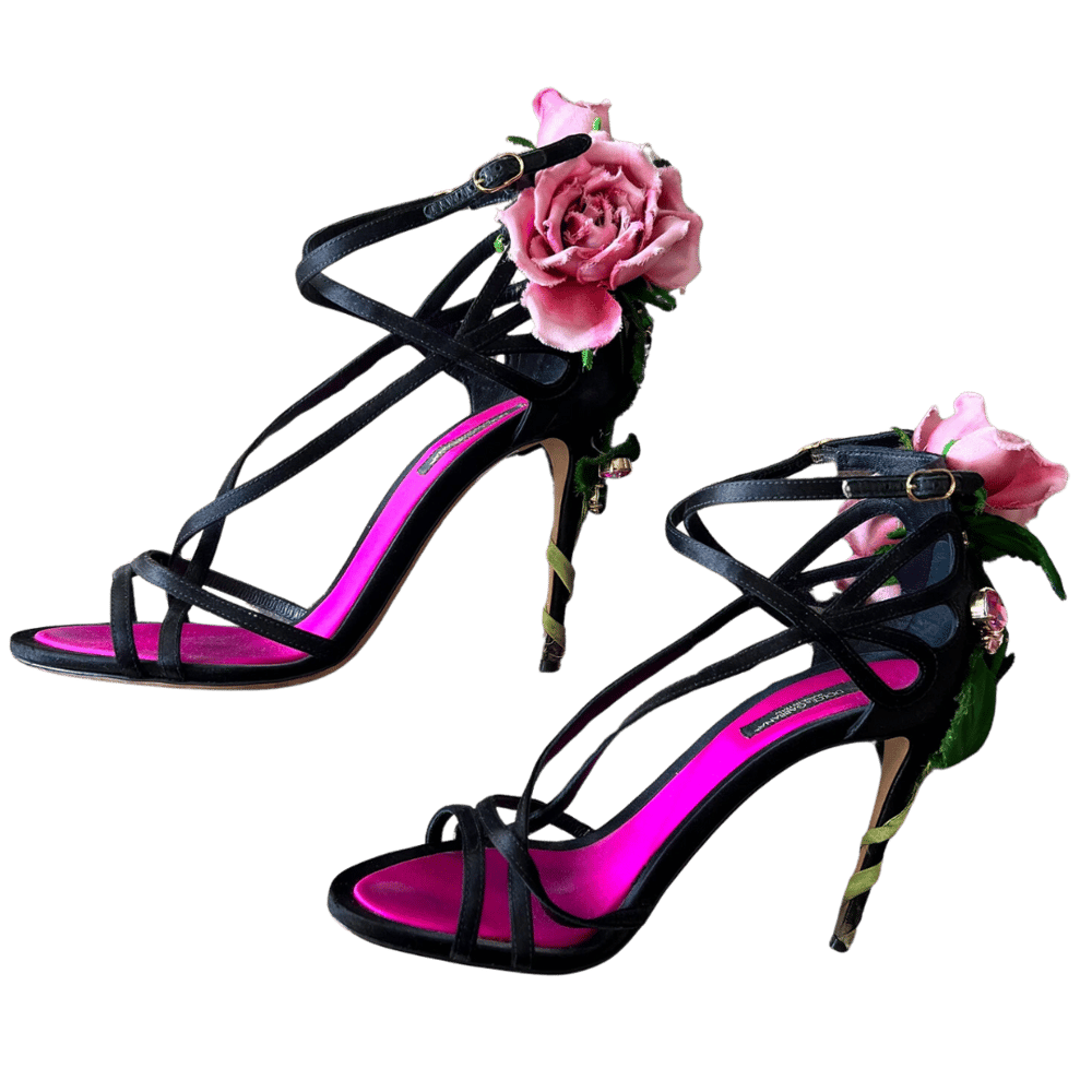 Image of D&G ROSE STEM HEELS