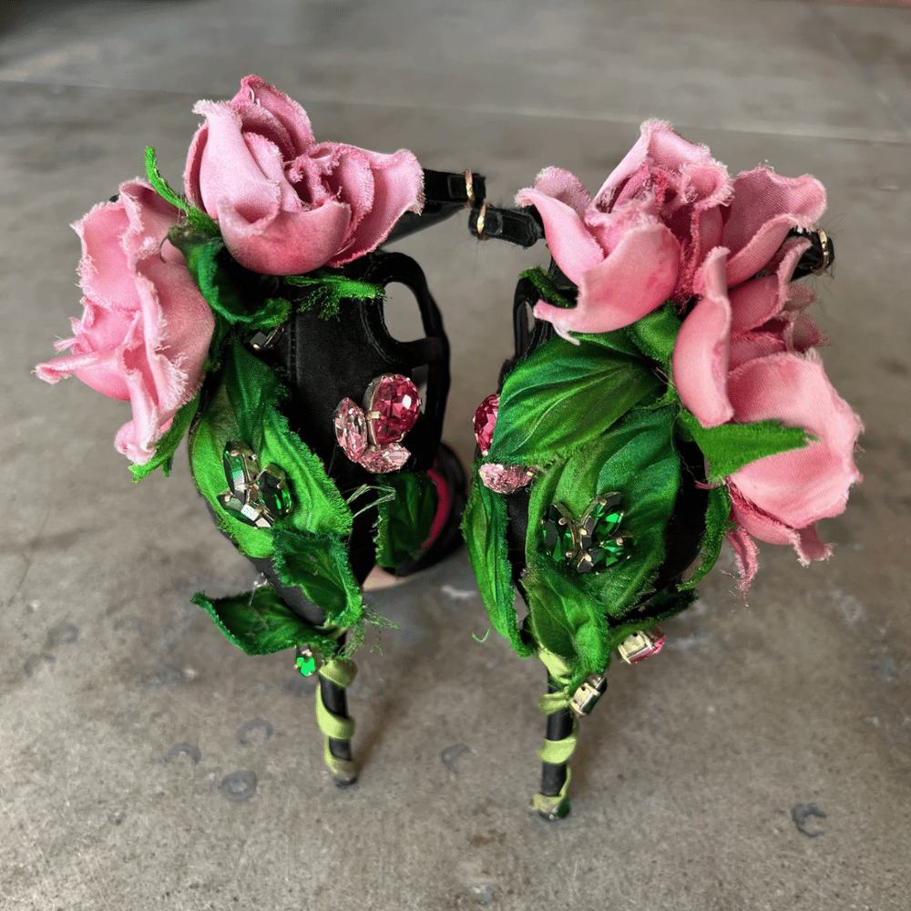Image of D&G ROSE STEM HEELS