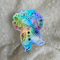 Image 2 of Holo clown sticker
